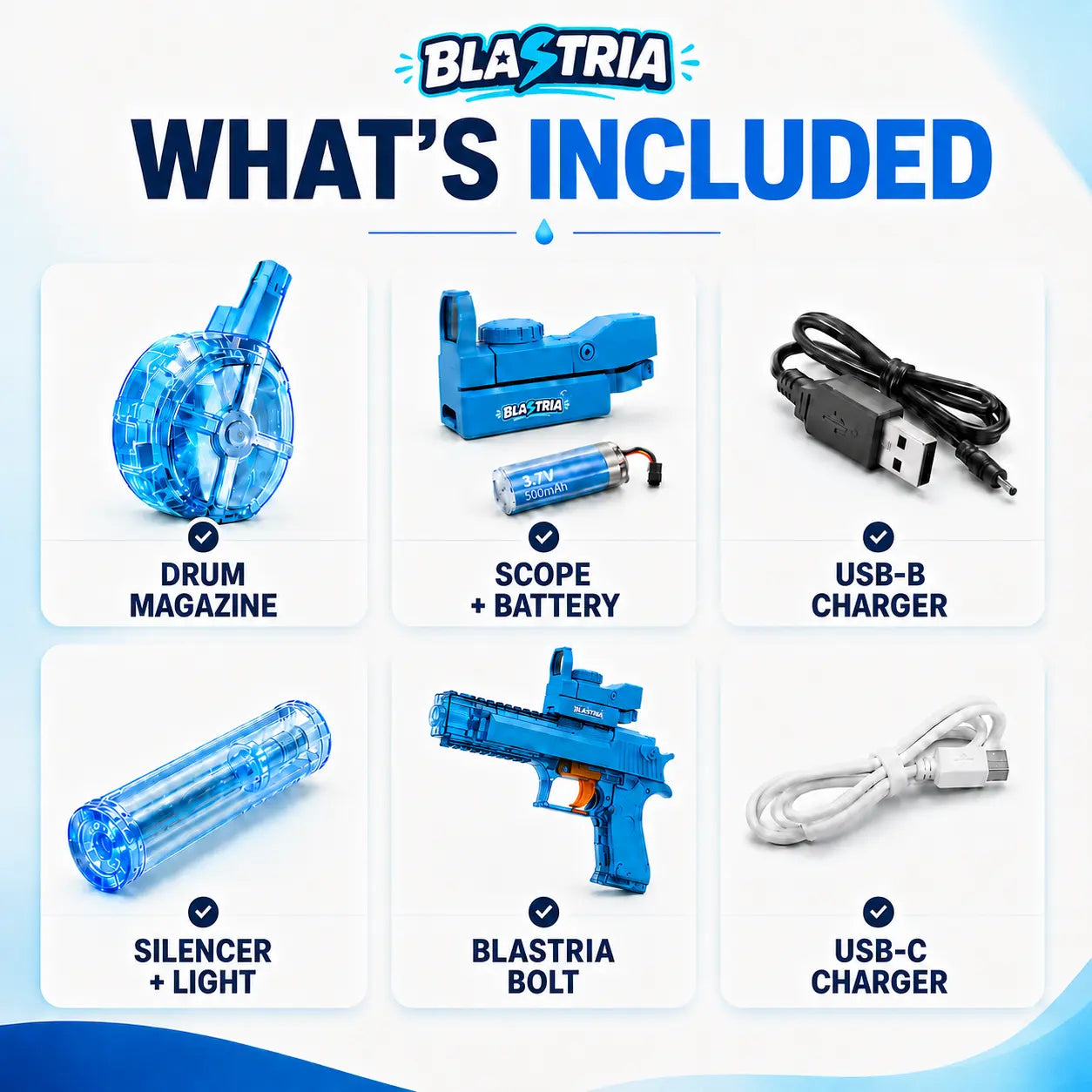 Blastria Bolt - Elektrischer Wasserblaster